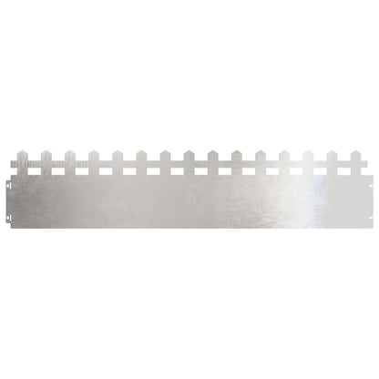 Gazonranden 10 pcs Zilver 103 x 0,05 x 22 cm Roestvrij staal