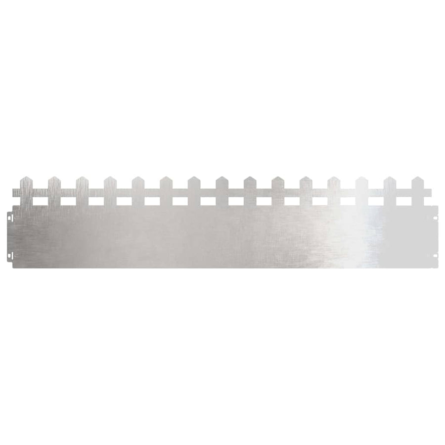 Gazonranden 20 pcs Zilver 103 x 0,05 x 22 cm Roestvrij staal