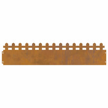 Gazonranden 20 pcs Roestig 103 x 0,05 x 22 cm Cortenstaal