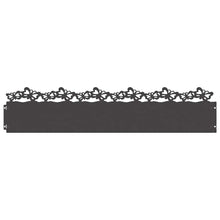 Gazonranden 20 pcs Zwart 103 x 0,05 x 22 cm Staal