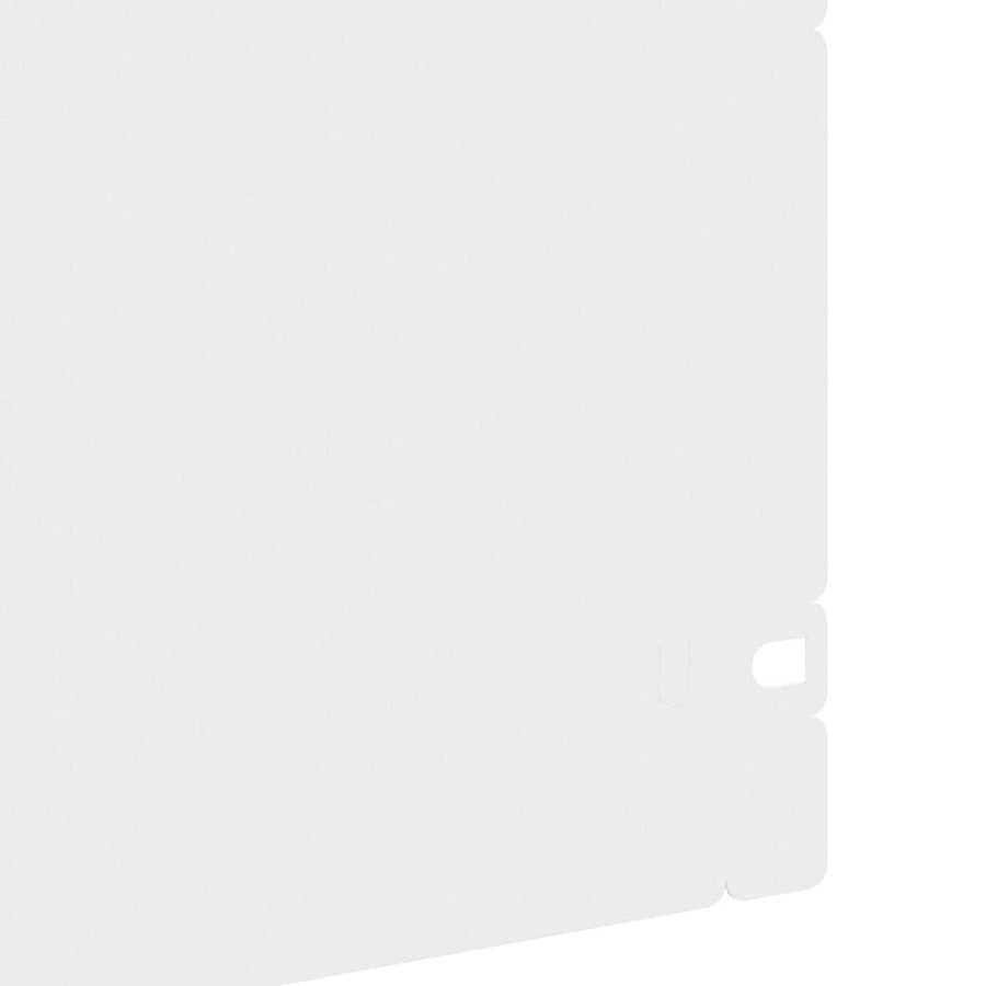 Gazonranden 10 pcs Wit 103 x 0,05 x 22 cm Staal