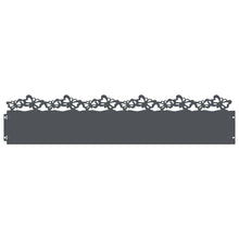 Gazonranden 10 pcs Antraciet 103 x 0,05 x 22 cm Staal