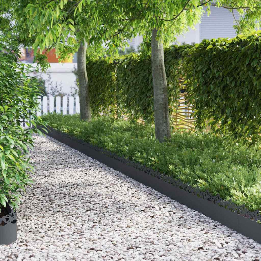 Gazonranden 20 pcs Antraciet 103 x 0,05 x 22 cm Staal