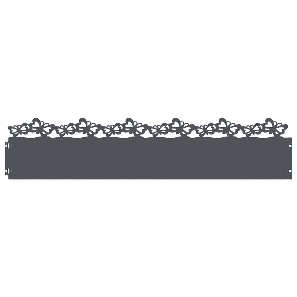 Gazonranden 20 pcs Antraciet 103 x 0,05 x 22 cm Staal