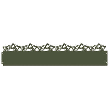 Gazonranden 10 pcs Olijf Groen 103 x 0,05 x 22 cm Staal