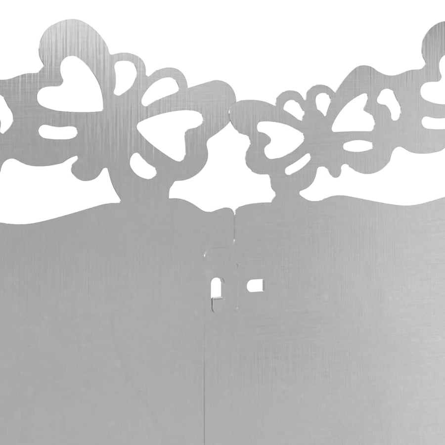 Gazonranden 10 pcs Zilver 103 x 0,05 x 22 cm Roestvrij staal