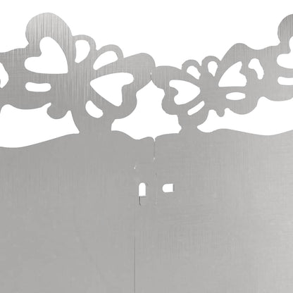 Gazonranden 20 pcs Zilver 103 x 0,05 x 22 cm Roestvrij staal