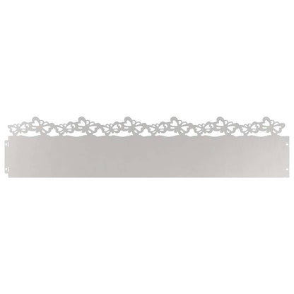 Gazonranden 20 pcs Zilver 103 x 0,05 x 22 cm Roestvrij staal