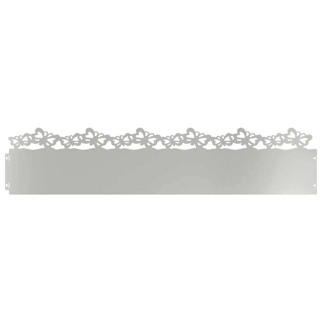 Gazonranden 10 pcs Zilver 103 x 0,05 x 22 cm