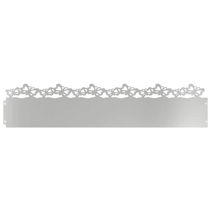 Gazonranden 10 pcs Zilver 103 x 0,05 x 22 cm