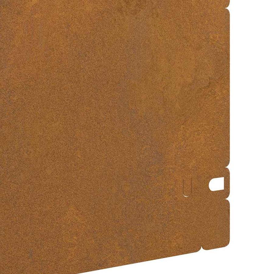 Gazonranden 10 pcs Roestig 103 x 0,05 x 22 cm Cortenstaal