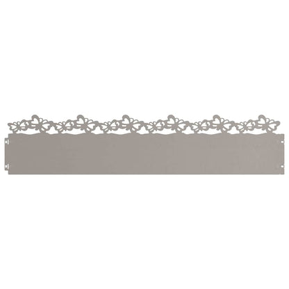 Gazonranden 10 pcs Roestig 103 x 0,05 x 22 cm Cortenstaal
