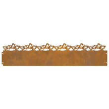 Gazonranden 20 pcs Roestig 103 x 0,05 x 22 cm Cortenstaal