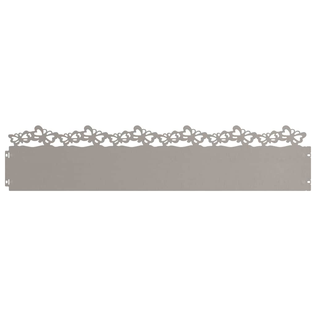 Gazonranden 20 pcs Roestig 103 x 0,05 x 22 cm Cortenstaal