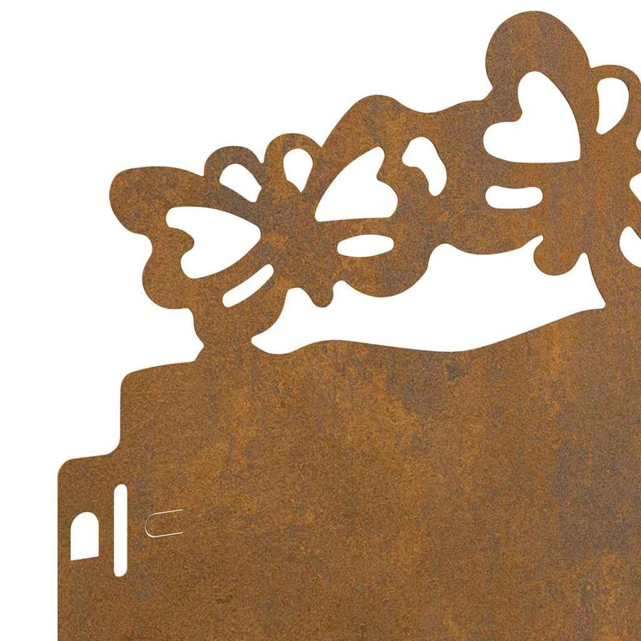 Gazonranden 30 pcs Roestig 103 x 0,05 x 22 cm Cortenstaal