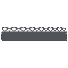 Gazonranden 10 pcs Antraciet 103 x 0,05 x 22 cm Staal
