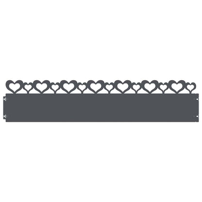 Gazonranden 20 pcs Antraciet 103 x 0,05 x 22 cm Staal