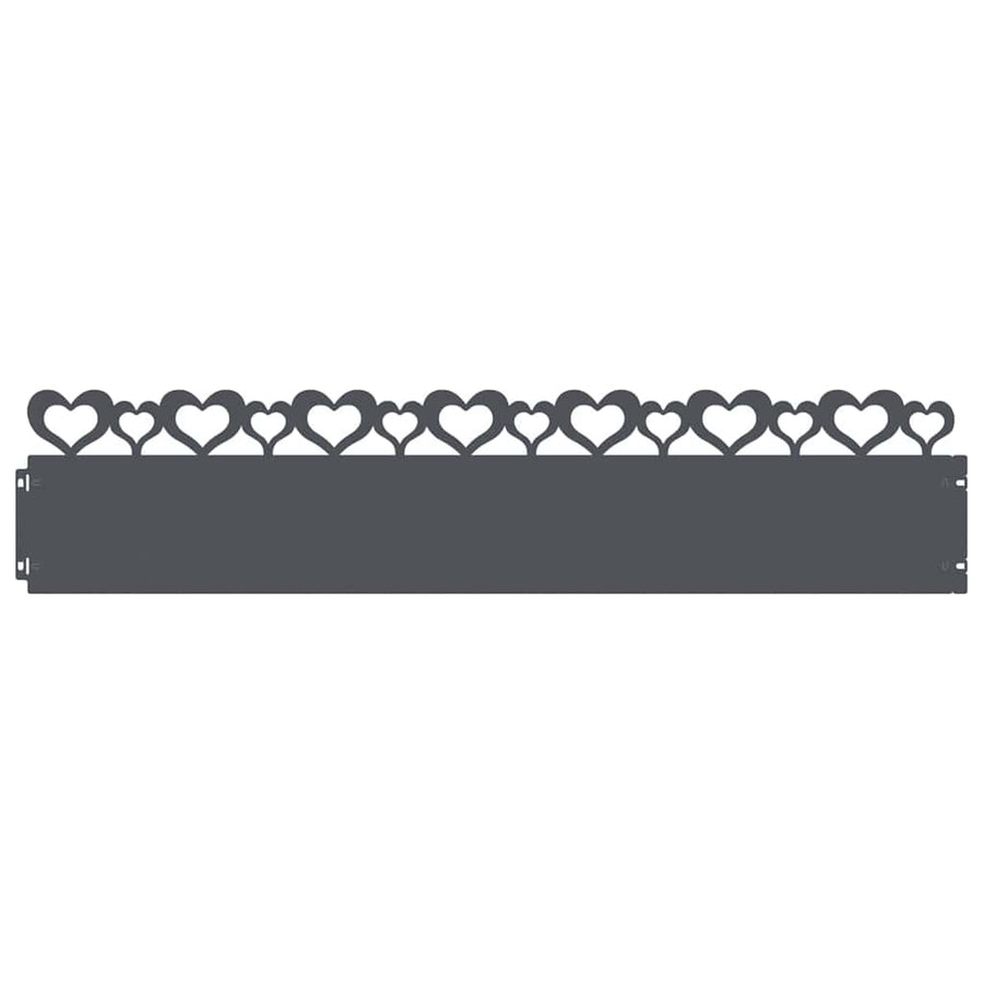 Gazonranden 30 pcs Antraciet 103 x 0,05 x 22 cm Staal