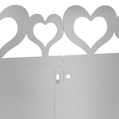 Gazonranden 10 pcs Zilver 103 x 0,05 x 22 cm Roestvrij staal