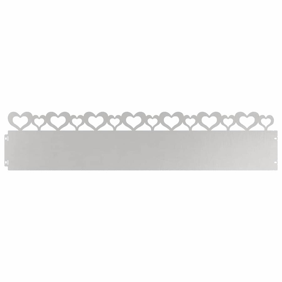Gazonranden 20 pcs Zilver 103 x 0,05 x 22 cm Roestvrij staal