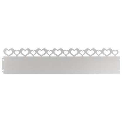 Gazonranden 30 pcs Zilver 103 x 0,05 x 22 cm Roestvrij staal