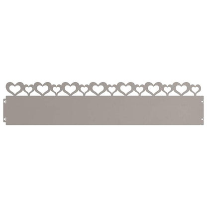 Gazonranden 10 pcs Roestig 103 x 0,05 x 22 cm Cortenstaal