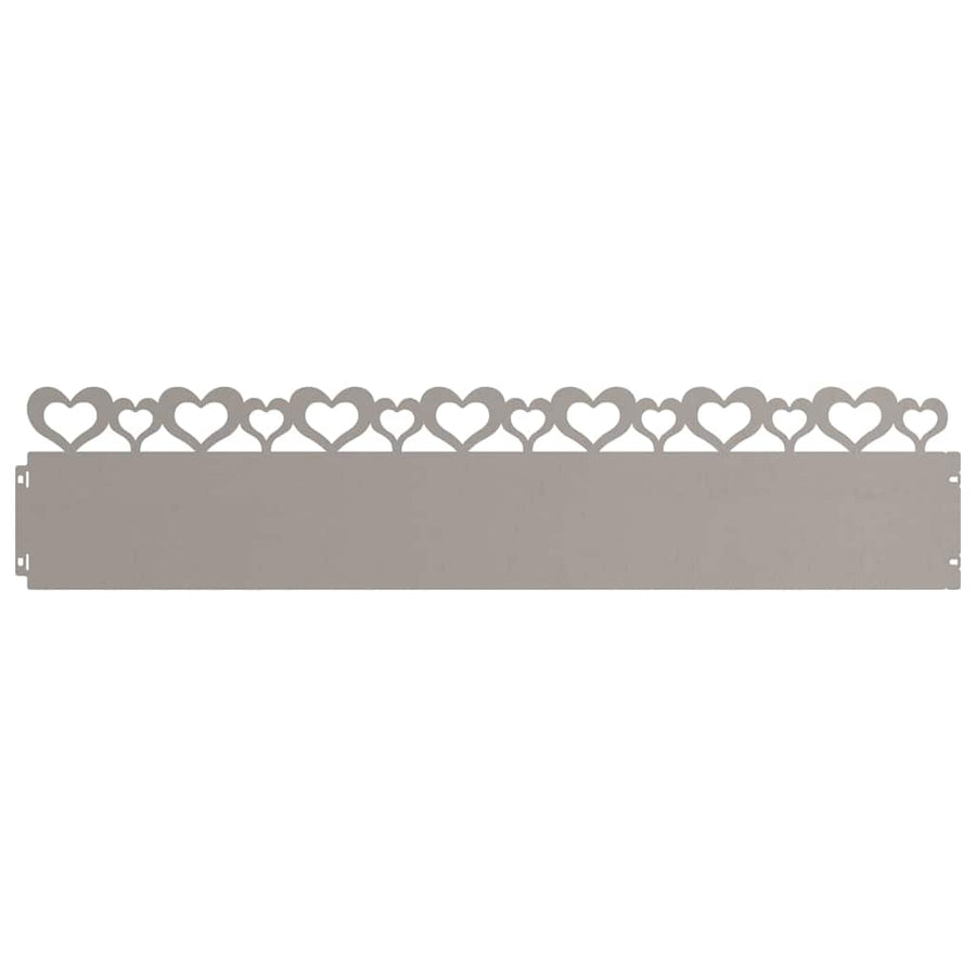 Gazonranden 10 pcs Roestig 103 x 0,05 x 22 cm Cortenstaal