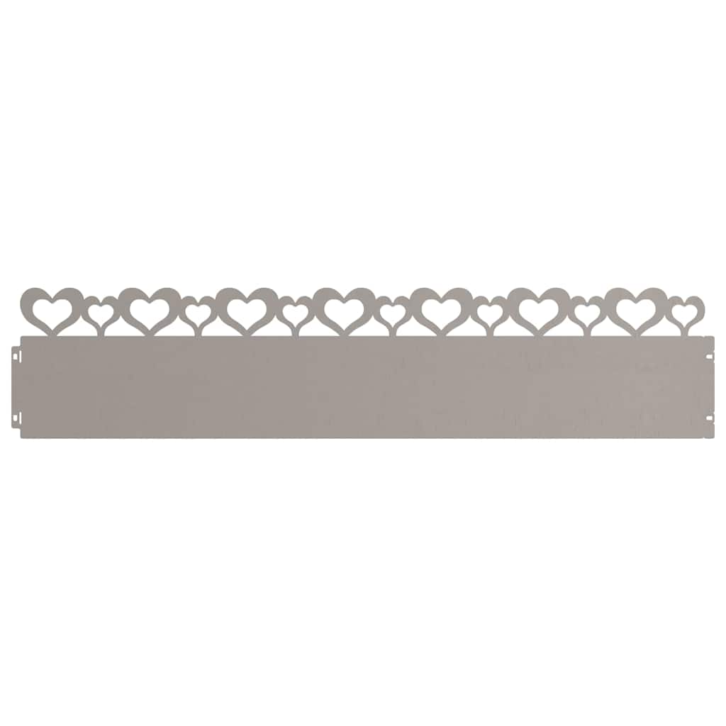 Gazonranden 30 pcs Roestig 103 x 0,05 x 22 cm Cortenstaal