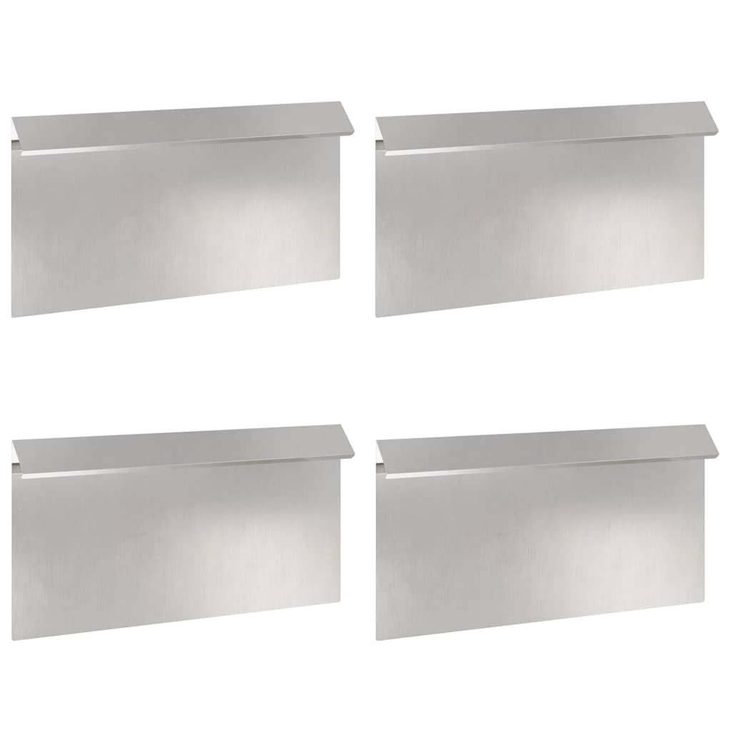 Slakkenhekje 4 pcs Zilver 50 x 3,5 x 25 cm Roestvrij staal