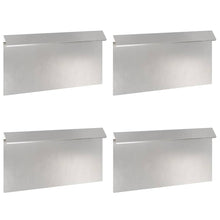 Slakkenhekje 4 pcs Zilver 50 x 3,5 x 25 cm Roestvrij staal