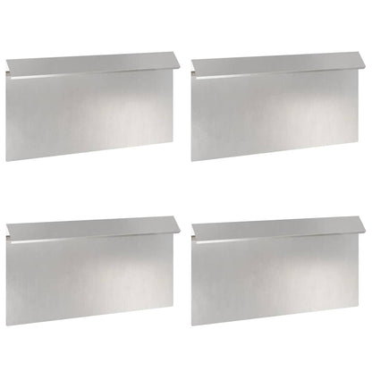 Slakkenhekje 4 pcs Zilver 50 x 3,5 x 25 cm Roestvrij staal