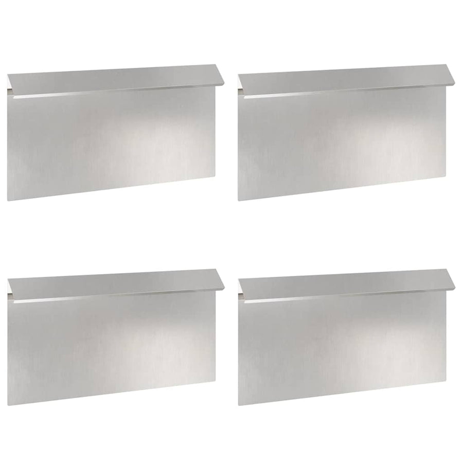 Slakkenhekje 4 pcs Zilver 50 x 3,5 x 25 cm Roestvrij staal