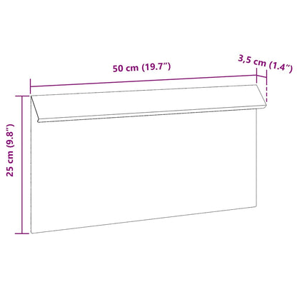 Slakkenhekje 4 pcs Zilver 50 x 3,5 x 25 cm Roestvrij staal