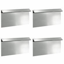Slakkenhekje 4 pcs Zilver 50 x 3,5 x 25 cm Gegalvaniseerd staal