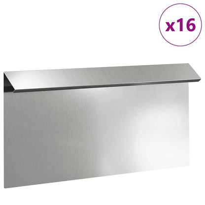 Slakkenhekje 16 pcs Zilver 50 x 3,5 x 25 cm