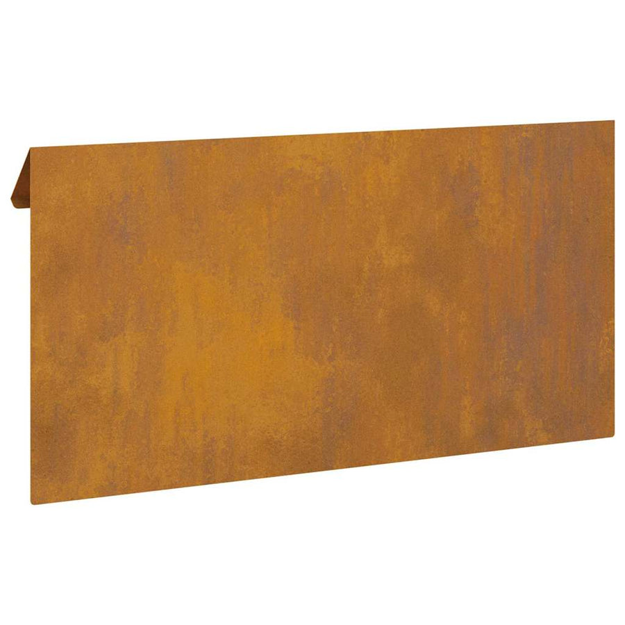 Slakkenhekje Roestig 50 x 3,5 x 25 cm Cortenstaal