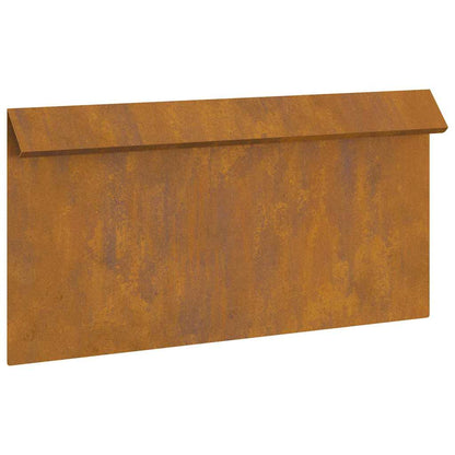 Slakkenhekje 16 pcs Roestig 50 x 3,5 x 25 cm Cortenstaal