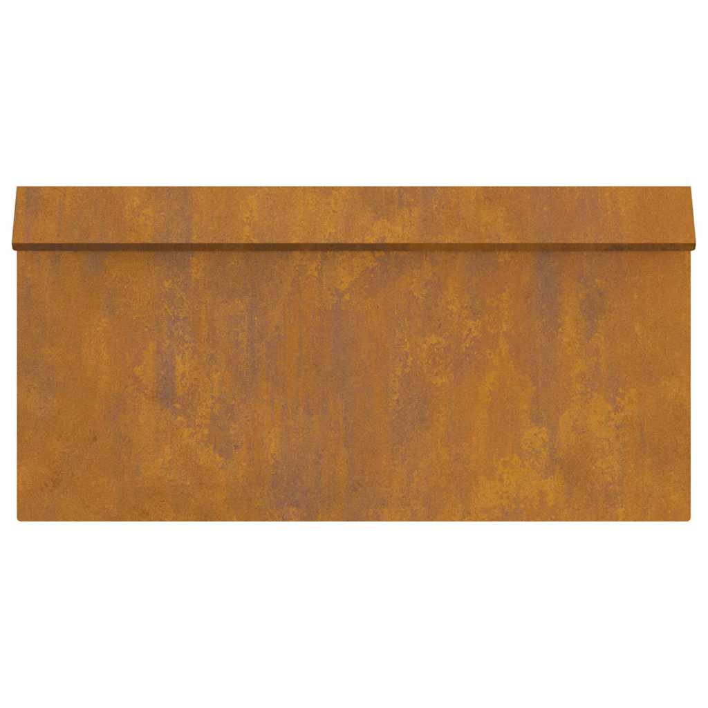 Slakkenhekje 16 pcs Roestig 50 x 3,5 x 25 cm Cortenstaal