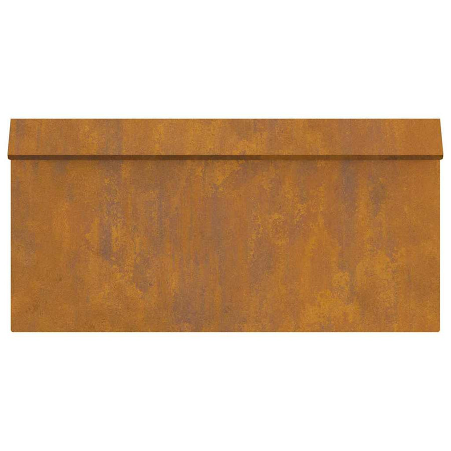 Slakkenhekje 16 pcs Roestig 50 x 3,5 x 25 cm Cortenstaal