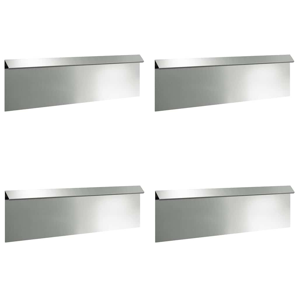 Slakkenhekje 4 pcs Zilver 100 x 3,5 x 25 cm