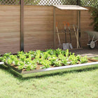 Snail fence 16 pcs Silver 100 x 3.5 x 25 cm