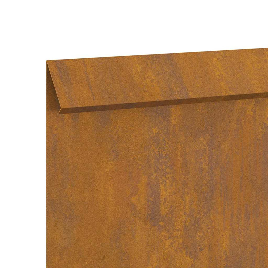 Slakkenhekje Roestig 100 x 3,5 x 25 cm Cortenstaal