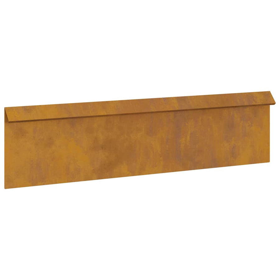 Slakkenhekje Roestig 100 x 3,5 x 25 cm Cortenstaal