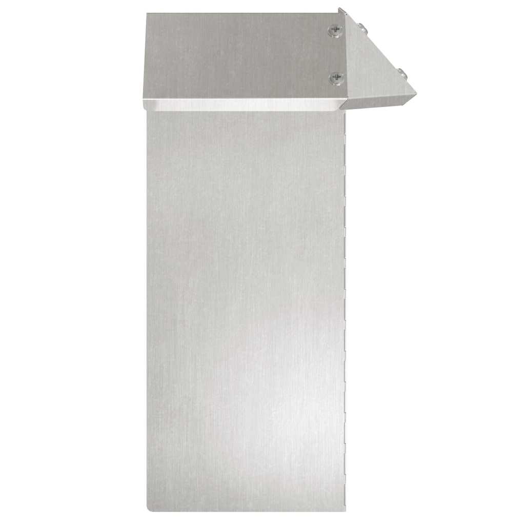 Slakkenhekje Zilver 13,5 x 13,5 x 25 cm Roestvrij staal
