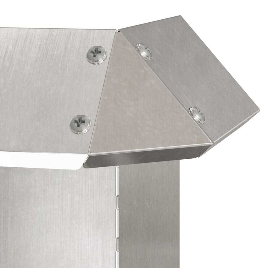 Slakkenhekje 4 pcs Zilver 13,5 x 13,5 x 25 cm Roestvrij staal