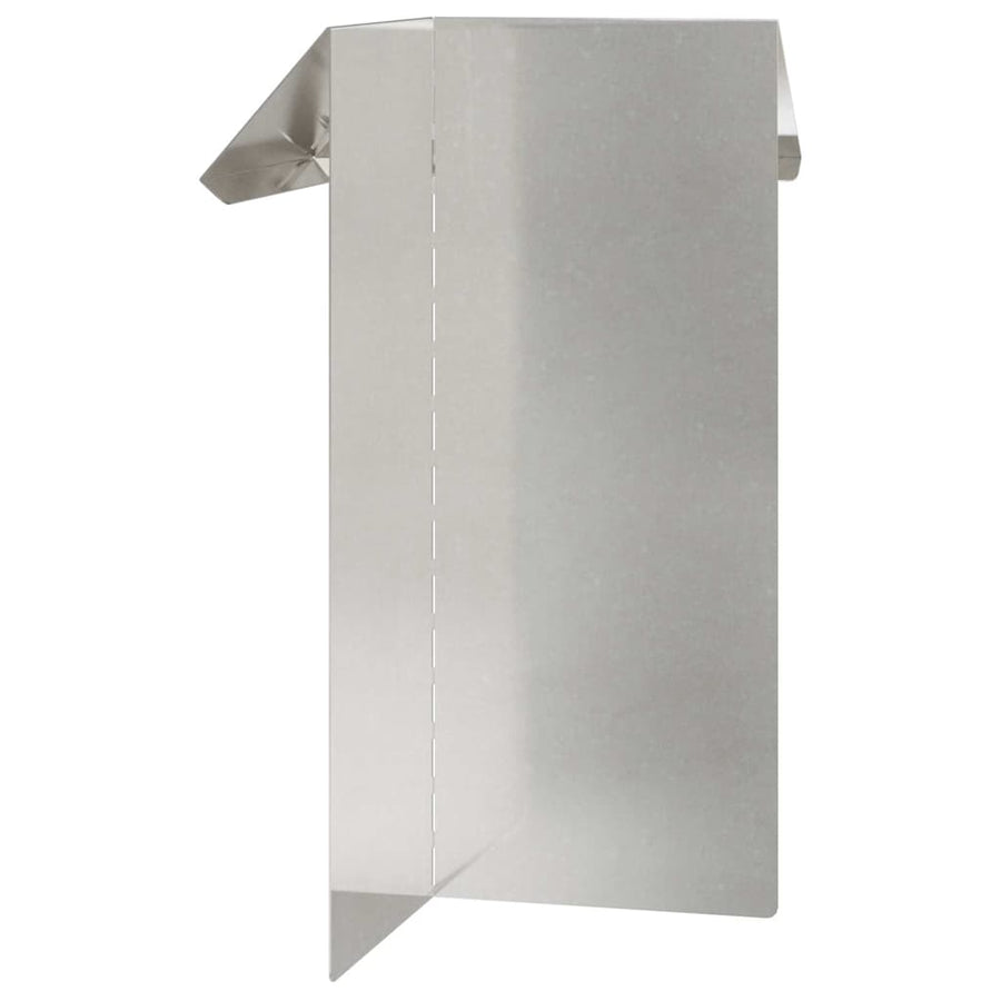 Slakkenhekje 4 pcs Zilver 13,5 x 13,5 x 25 cm Roestvrij staal