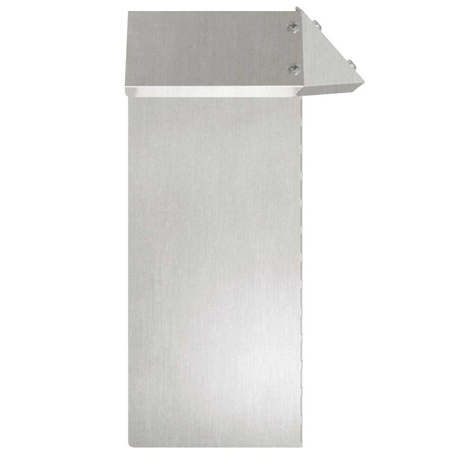 Slakkenhekje 4 pcs Zilver 13,5 x 13,5 x 25 cm Roestvrij staal