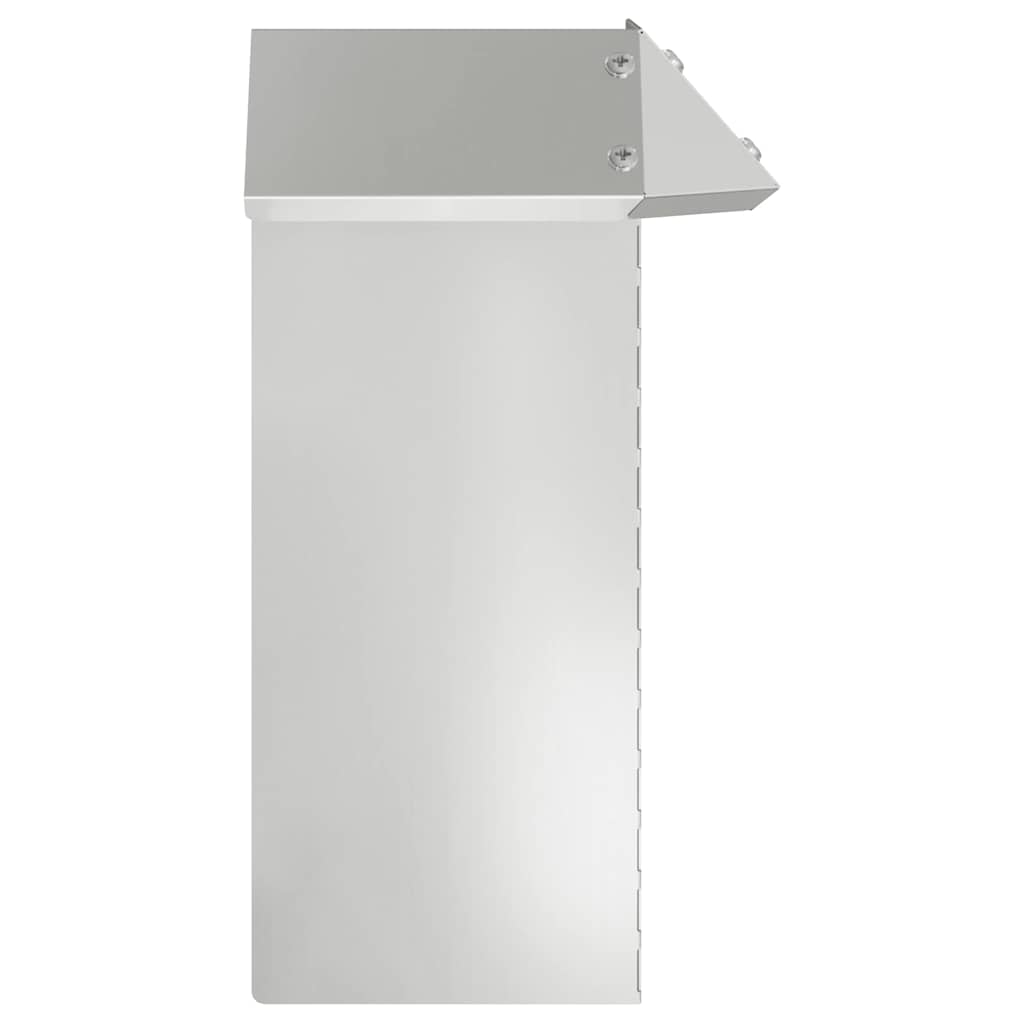 Slakkenhekje 4 pcs Zilver 13,5 x 13,5 x 25 cm