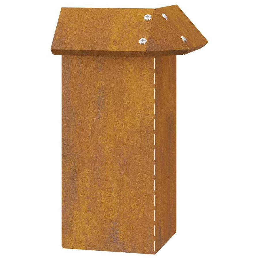 Slakkenhekje Roestig 13,5 x 13,5 x 25 cm Cortenstaal
