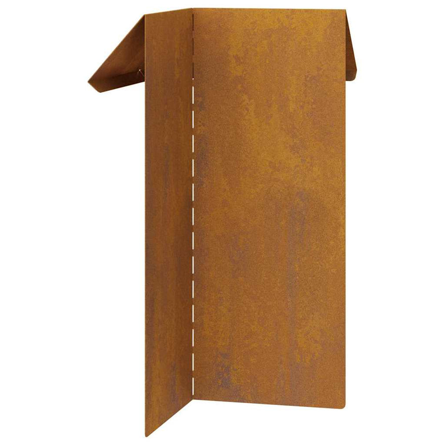 Slakkenhekje Roestig 13,5 x 13,5 x 25 cm Cortenstaal